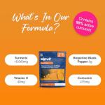 Zipvit Turmeric Tablets 10,000mg Providing 95% Active Curcumin with Bioperine Black Pepper & Vitamin C, 60 Vegan Tablets, 1 a Day, 2 Month Supply