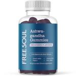 Free Soul Ashwagandha High Strength Gummies | Delicious Ashwagandha Supplement with Pure Root Powder Extract | Vegan, Gluten-Free, Non-GMO | 60 Gummies