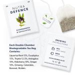 Nutra Tea NUTRADEFENCE - Cold & Flu Tea - Cough Teabags - Immune Tea - Providing Immune Support - With Eucalyptus, Elderberry And Mullein - 20 Individual Wrapped Bags - Herbal Infusion (1 Pack)