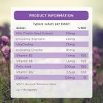 Healthspan Milk Thistle Complete (90 Tablets) | 50mg Milk Thistle Extract | with B Vitamins, Calcium & Choline to Support Your Digestive Health & Liver Function | Vegan Friendly