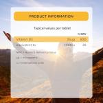 Healthspan Super Strength Vitamin D3 | Immune Health | Bone, Teeth & Muscle Health | Contains 1,000iu of Natural Source Vitamin D3 in Each Tablet | Vegetarian (240 Tablets)