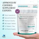 Physis Milk Thistle High Strength Food Supplement | 80% Silymarin | Milk Thistle Seeds | 180 x Tablets | Vegan Food Supplement | Made in Britain