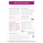 Healthspan Milk Thistle Complete (90 Tablets) | 50mg Milk Thistle Extract | with B Vitamins, Calcium & Choline to Support Your Digestive Health & Liver Function | Vegan Friendly