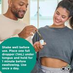 CBDfx 1500mg CBD High Strength CBD Oil, Improved Purity, Natural, Vegan, Non-GMO, Broad Spectrum, CBD Drops Blended with MCT Oil, No THC, 30ml (30 Days)