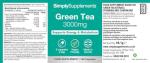 Green Tea Extract 3,000mg | with Added Thiamin, Riboflavin & Chromium | Supports Energy, Metabolism & Antioxidant Defence | Vegan-Friendly | 180 Capsules = 2 Months' Supply | Manufactured in The UK