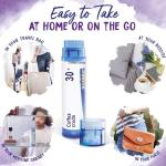 Boiron Coffea Cruda 30C - 6 Total Blue Tubes - Homeopathic Sleep Aid for Restless Sleep, Mental Hyperactivity, Racing Thoughts, and Difficulty Sleeping with Blue Ink Pen