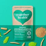 Ashwagandha – Together Health – 100% Organic Certified Ashwagandha Roots – High Concentration KSM-66, Full Spectrum Extract – Vegan Friendly – Made in The UK – 30 Vegecaps