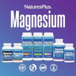 NaturesPlus Magnesium Supplement - 400mg Active Magnesium Citrate Supplement - Energy and Stress Relief for Mind and Body - Vegan, Gluten Free - 120 Capsules