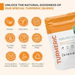 NATURE SQUARED Turmeric [Blend]: Premium Turmeric (2335mg) and Black Pepper Capsules with 95% Curcumin&MCTs - 240 High Strength Capsules - 8 Month Supply - Vegan - Non GMO - Gluten Free - GMP- UK Made