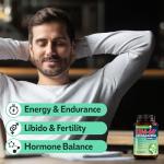 London Life Sciences Organic Vegan Ashwagandha KSM-66 90 Capsules - (Highest Concentration) 2000mg Servings & 5% Withanolides - Best Bioavailabili