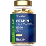 Vitamin E Capsules High Strength 1000iu | 200 Count | Vitamin E as DL-Alpha Tocopheryl Acetate | No Artificial Preservatives | by Horbaach