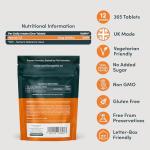 Vitamin D 1000iu - 1 Year Supply, 365 Easy-Swallow Vitamin D Tablets, Vegetarian D3, High Strength Immune Support Supplement - Awarded by The Independent UK