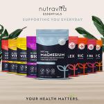 Nutravita Magnesium Supplements 500mg - 120 Vegan High Strength Tablets – 4 Month Supply – Supports Muscle Function, Tiredness, Energy, Bones, Nervous System - Letterbox Friendly - UK Made