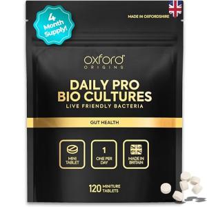 Award-Winning Micro Probiotics Supplement Made in The UK | 120 Mini Tablets | One-a-Day Lactobacillus Acidophilus Tablets for Women & Men | Vegan & Gluten-Free | 4-Month Supply