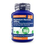 Zipvit Magnesium Glycinate 2000mg with 400mg Elemental, Plus Vitamin B6, 120 Vegan Tablets, High Strength Magnesium Supplements