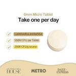 Award-Winning Micro Probiotics Supplement Made in The UK | 120 Mini Tablets | One-a-Day Lactobacillus Acidophilus Tablets for Women & Men | Vegan & Gluten-Free | 4-Month Supply