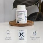 Metagenics High Strength Vitamin B Complex - Reduction of Tiredness and Fatigue - Supplement with Folate, Vitamin B6 + B12, Inositol & Choline - 90 Capsules