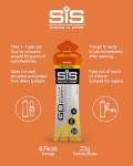 Science In Sport GO Isotonic Energy Gels, Running Gels with 22 g Carbohydrates, Low Sugar, Orange Flavour, 60 ml Per Serving (30 Pack)