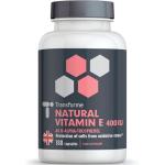 Transforme Vitamin E Capsules 400iu Natural Source, 180 Softgels, Natural Liquid D-Alpha Tocopherol, Higher Absorption Than Tablets, 6 Month Supply