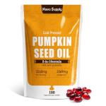 NavoSupply-Pumpkin Seed Oil 3000mg - 100% Cold Pressed | 80% Linoleic & Oleic Acid | 180 Softgels, Naturally High in Essential Fatty Acids