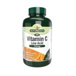 Natures Aid Low Acid Vitamin C 1000mg – High Strength Immune Support, Antioxidant Protection – Gentle on Stomach – Supports Collagen, Skin, Energy & Iron Absorption – Vegan - 180 Tablets