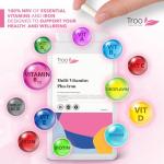 Multi Vitamins with Iron by Troo Healthcare - One-A-Day Multivitamin for Men & Women - Immune Support, Boosts Energy & Vitality - Daily Multivitamin Tablets for Women & Men - Multivitamins - 180 Count