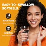 NavoSupply-Pumpkin Seed Oil 3000mg - 100% Cold Pressed | 80% Linoleic & Oleic Acid | 180 Softgels, Naturally High in Essential Fatty Acids