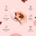 Iron Gummies with Vitamin C - 38mg per Serving - 120 Gummies - 2 Months Supply - Natural Peach Flavour - 2 per Day - Ferrous Fumarate Form - Vegan & Gluten-Free - Iron Supplements for Women & Men