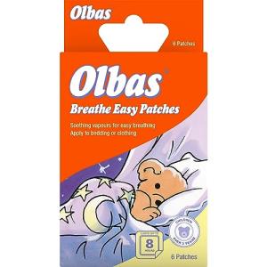 Olbas Breathe Easy Patches - Soothing Vapours For Easy Breathing - Suitable for Children Over 3 Years - 6 Patches