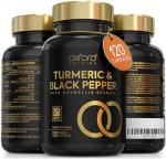Advanced Turmeric Capsules High Strength 3000mg, Boswellia & Black Pepper | ONE per Day | Turmeric and Black Pepper Capsules Locally Made in UK, Tumeric Joint Care Supplements, 120 Caps