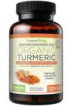 Organic Turmeric Curcumin Capsules 1420mg High Strength Serving with Black Pepper & Ginger for Maximum Absorption of Curcumin | 120 Veg Capsules - Certified Organic Supplement