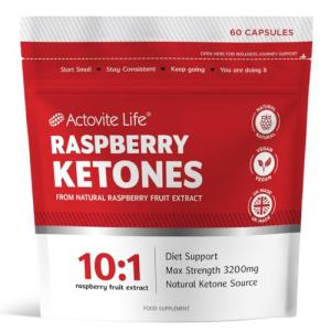 Raspberry Ketones 3200mg Daily | 60 Capsules | Raspberry Ketones Weight Loss Max Strength | Slimming Diet Pills | Pure Natural Fat Burners 10:1 Fruit Extract Plus | for Men & Woman