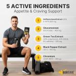 BioRevive Crave Crusher – Appetite Suppressant with 5-HTP, Glucomannan, Green Tea, Chromium & Black Pepper for Craving Control, Metabolism Support & Weight Management
