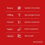 Raspberry Ketones 3200mg Daily | 60 Capsules | Raspberry Ketones Weight Loss Max Strength | Slimming Diet Pills | Pure Natural Fat Burners 10:1 Fruit Extract Plus | for Men & Woman