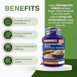 Zipvit Ashwagandha KSM 66 2000 mg with Vitamin B6, B5 & Black Pepper, High Strength Ashwagandha Root Extract, 60 Vegan Capsules, 2 Months Supply