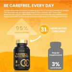 Advanced Turmeric Capsules High Strength 3000mg, Boswellia & Black Pepper | ONE per Day | Turmeric and Black Pepper Capsules Locally Made in UK, Tumeric Joint Care Supplements, 120 Caps