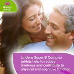 Lindens - Super B Complex Tablets - 90 Pack - UK Made - 3 Months Supply with a Full Spectrum of B Vitamins and Vitamin C - Reduces Tiredness and Fatigue - Letterbox Friendly, Vegan