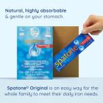 Spatone 100% Natural Iron Supplement (28 Sachets), Daily Convenient Liquid Iron Sachets, Nothing Artificial, Better Absorption than Tablets, Less Side Effects, Original Flavour