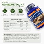 Zipvit Ashwagandha KSM 66 2000 mg with Vitamin B6, B5 & Black Pepper, High Strength Ashwagandha Root Extract, 60 Vegan Capsules, 2 Months Supply