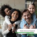 Hux D3 Vitamin 3200iu, Huxley Europe, Vegetarian Capsules, Suitable for Kosher and Halal Diets 30 Count (Pack of 1)