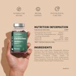 Ashwagandha Gummies 90,000mg Per Bottle | High Strength with Vitamin B6 & D3 | 1500mg x 60 Vegan Gummies | Natural Berry Flavour | Horbaach