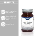 Quest - 120x Kyolic Garlic Tablets. High Strength 600mg Odourless Aged Garlic Extract for Heart, Immune, Digestive & Cognitive Health. Daily Dietary Supplement. Vegan & Gluten-Free (Pack of 1)
