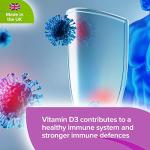 Lindens Vitamin D3 1100IU - 120 Tablets - Immune System, Bones, Teeth, UK Manufacturer Immune Support | (4 Months Supply) | Suitable for Vegetarians | Letterbox Friendly