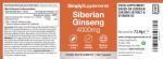 Siberian Ginseng Tablets | Supports Mental Performance & Reduces Fatigue | Suitable for Vegans and Vegetarians | 360 Tablets = 6 Months’ Supply | Made in The UK in Accordance with GMP Standards