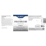 Quest - 120x Kyolic Garlic Tablets. High Strength 600mg Odourless Aged Garlic Extract for Heart, Immune, Digestive & Cognitive Health. Daily Dietary Supplement. Vegan & Gluten-Free (Pack of 1)
