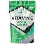 Nutrivolv Vitamin E 400IU - 90 Softgels | Antioxidant Supplement for Skin Support & Cell Protection | Helps Reduce Oxidative Stress, Promotes Healthy Skin & Immune Support