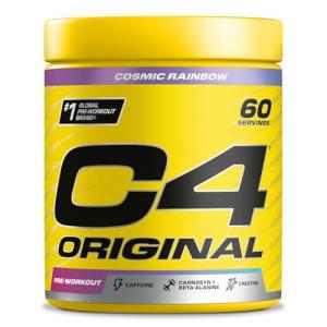 C4 Original Beta Alanine Sports Nutrition Bulk Pre Workout Powder for Men & Women | Best Pre-Workout Energy Drink Supplements | Creatine Monohydrate | Cosmic Rainbow | 60 Servings