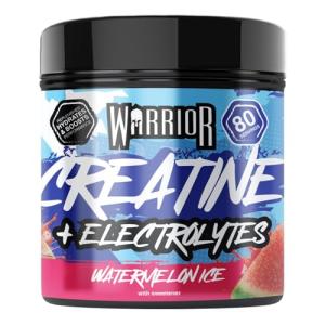 Warrior Creatine Monohydrate Powder + Electrolytes Powder 360g (80 Servings) – Performance, Hydration, Pre & Post Workout for Men & Women – Micronized Creatine + Electrolyte Supplement, Watermelon Ice
