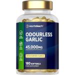 Odourless Garlic Capsules 45,000mg | 180 Softgels | High Strength Deodorised Garlic Oil Extract | by Horbaach