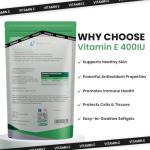 Nutrivolv Vitamin E 400IU - 90 Softgels | Antioxidant Supplement for Skin Support & Cell Protection | Helps Reduce Oxidative Stress, Promotes Healthy Skin & Immune Support